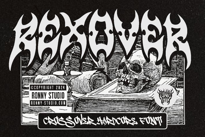 Rexover - Crossover Hardcore Font