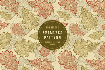 Seamless Oak Pattern