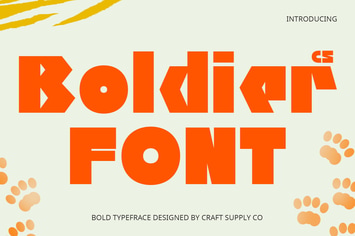 CS Boldier – Bold Font