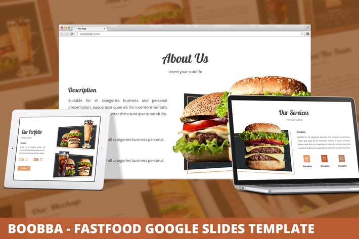 Boobba - Fastfood Google Slides Template