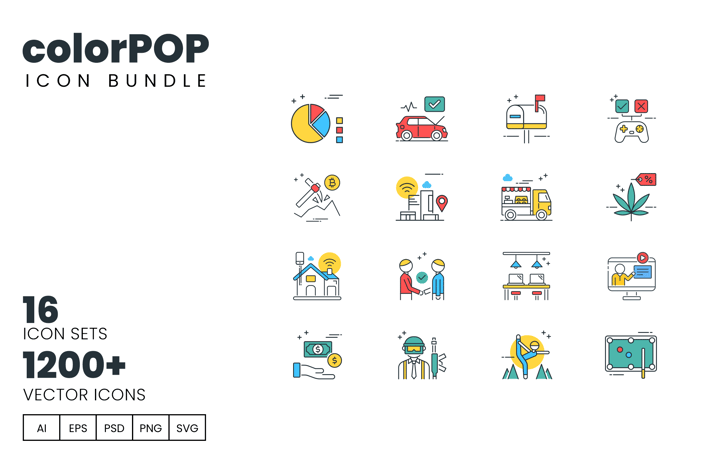 colorPOP Bundle - 1200+ Icons
