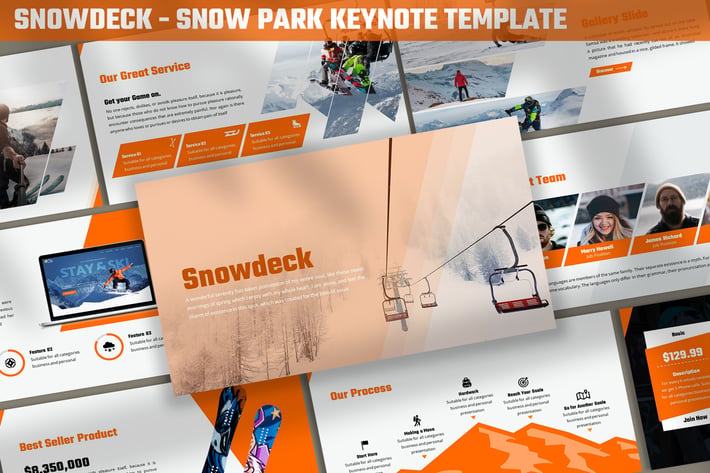 Snowdeck - Snow Park Keynote Template