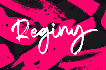 Reginy - Textured Brush Font
