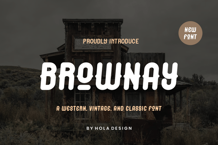 Brownay  - Western & Vintage Font