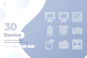 30 Device and Technology Icons