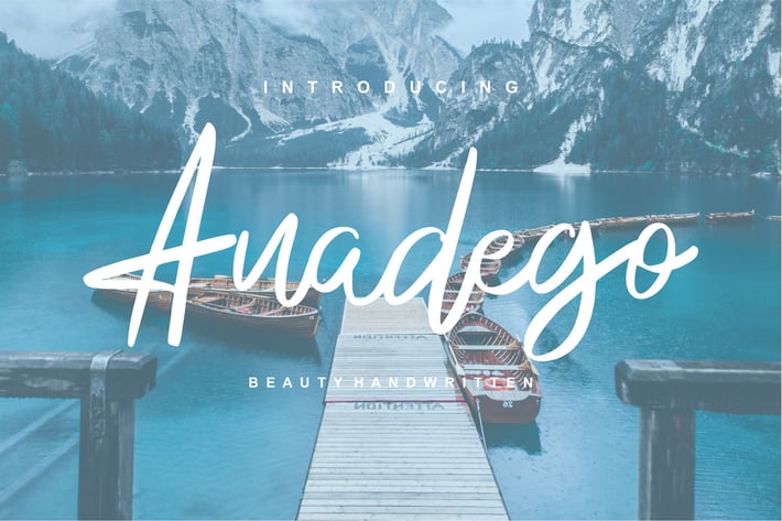 Anadego | Beauty Handwritten Script