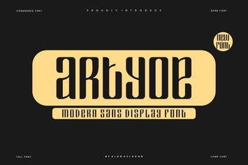 Artyoe - Modern Sans Font