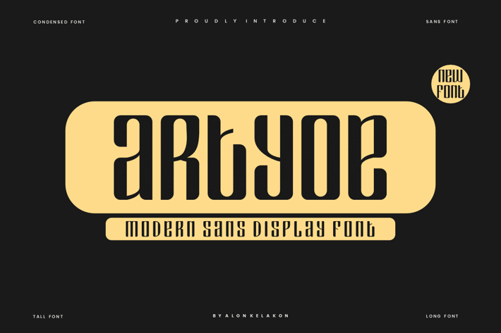 Artyoe - Modern Sans Font
