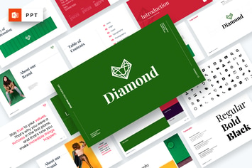 Diamond - Brand Guidelines Powerpoint Template