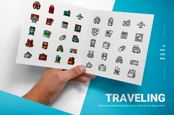 Traveling - Icons