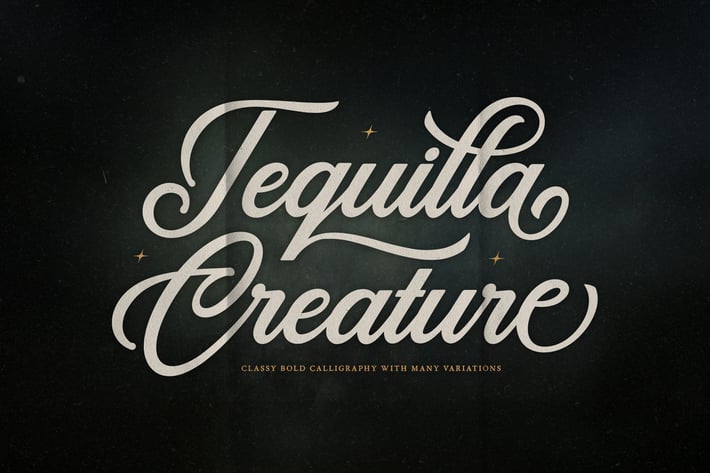 Tequilla Creature Calligraphy