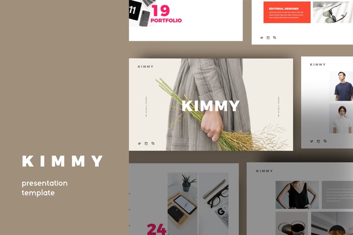 KIMMY - Powerpoint  Business Minimal Corporate