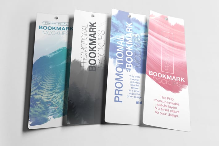 Promotional Bookmark Mockup 
