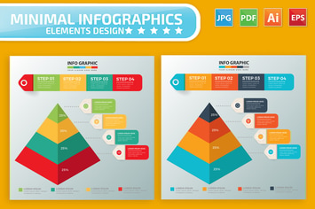 Pyramid Infographics Design