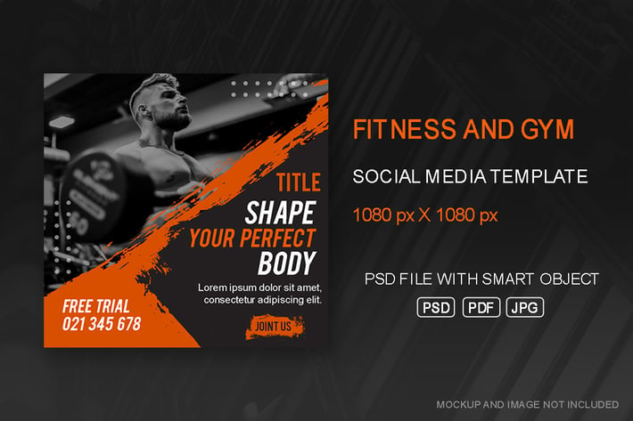 Fitness Instagram Post Templates Vol. 1