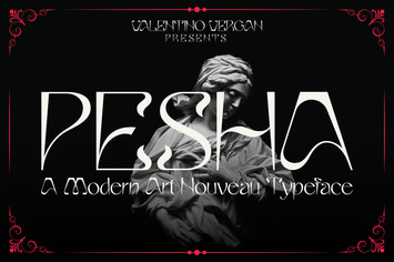 Pesha - Art Nouveau Typeface
