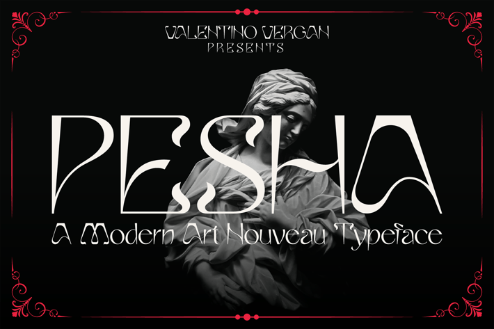 Pesha - Art Nouveau Typeface