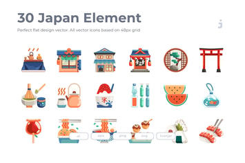 30 Japan Element - Flat