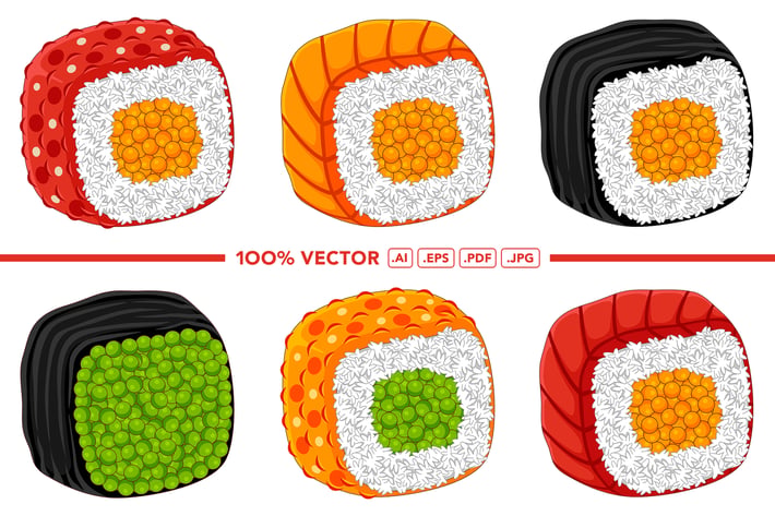 Sushi Vector Pack #02