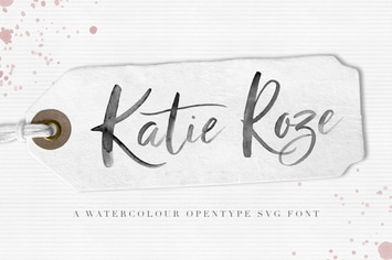 Katie Roze Watercolor SVG Font