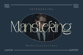 Mansteking - Modern Luxury Font