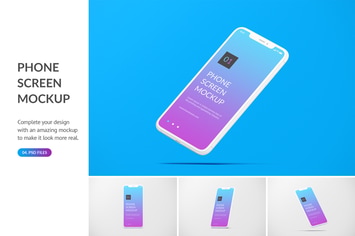 Unicolor Phone Mockup