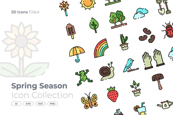 Spring Season Filled Icon