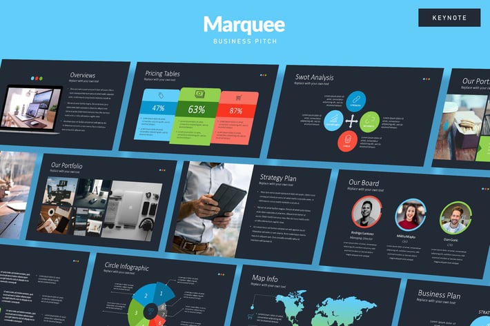 MARQUEE -  Business Pitch Keynote Template
