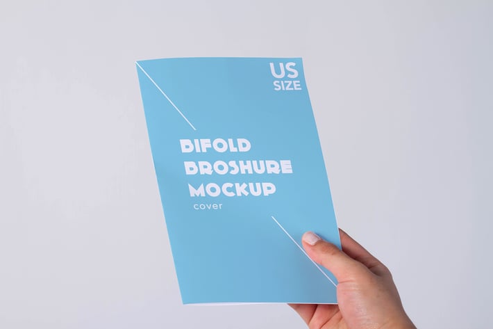 Bifold US letter Mock Up