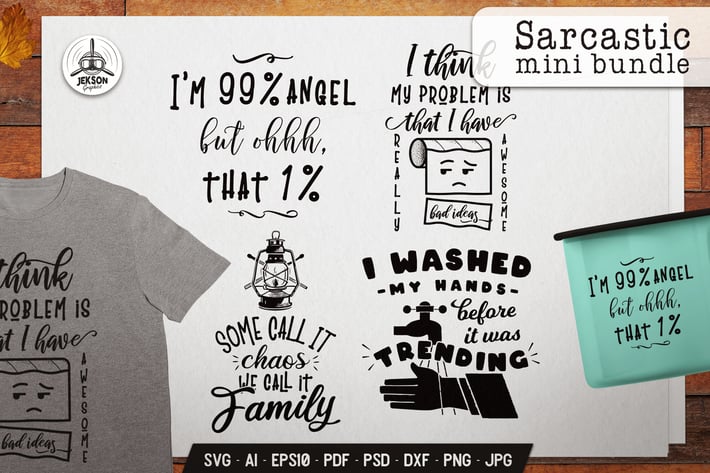 Sarcastic Vector Designs - Silhouette Objects