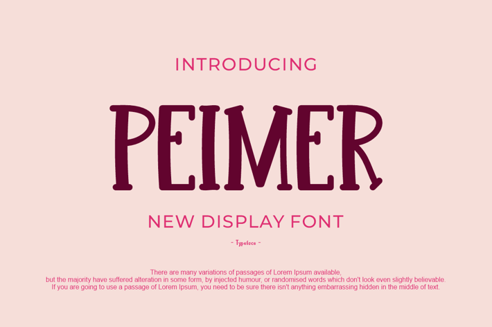 PEIMER Font