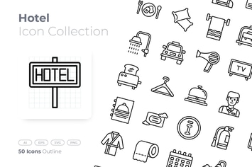 Hotel Outline Icon