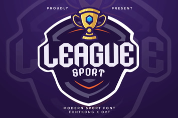 League Sport - Modern Varsity Font