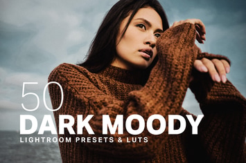 50 Dark Moody Lightroom Presets LUTs