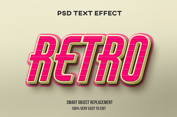 Retro text effect