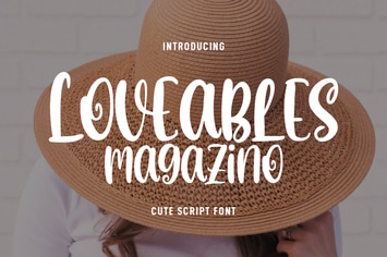 Loveables Magazino Cute Script Font