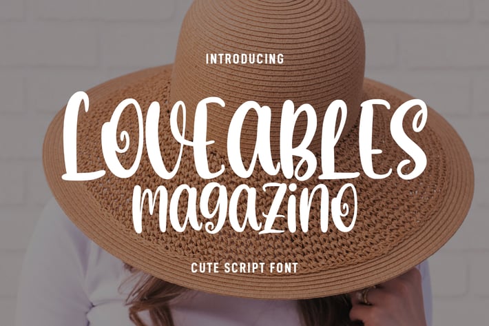 Loveables Magazino Cute Script Font