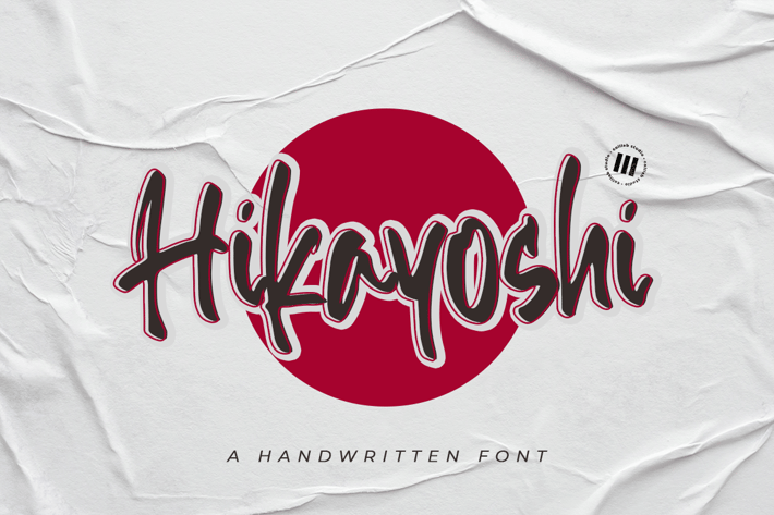 Hikayoshi - An Inky Handwritten Font