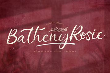 Batheny Rosie - Script Font