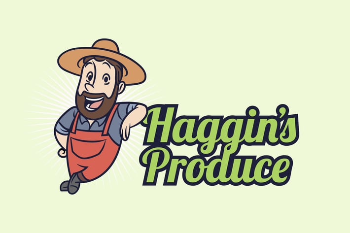 Retro Vintage Farmer Mascot Logo