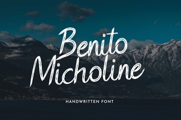 Benito Micholine Brush Handwritten Font