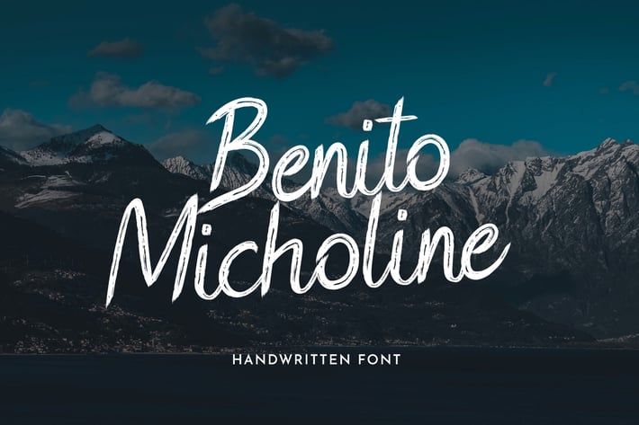 Benito Micholine Brush Handwritten Font