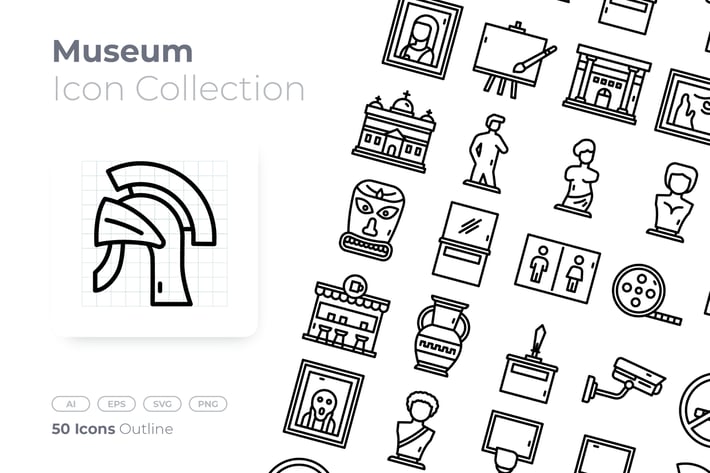 Museum Outline Icon