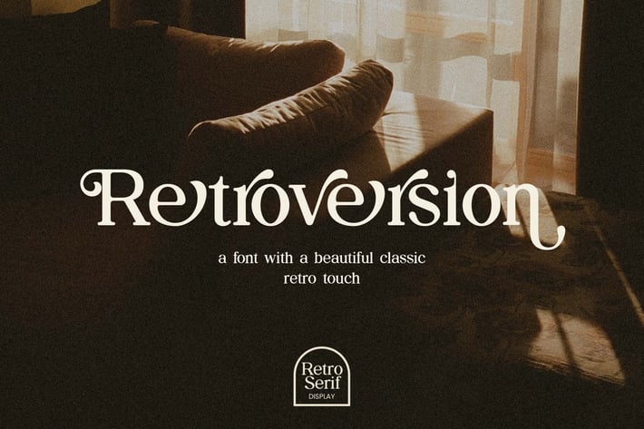 Retroversion Classic Retro Serif Font