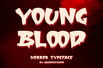Young Blood - Horror Typeface