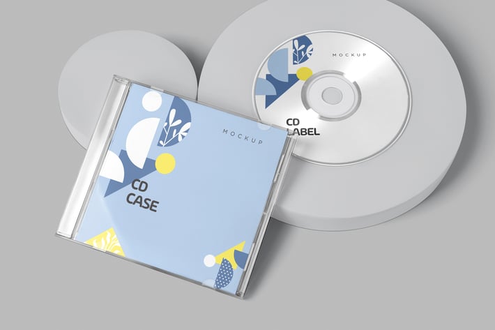 CD Label & Case Mockups