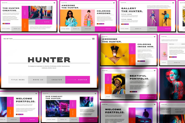 Hunter- Business Presentation PowerPoint Template