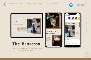 The Espresso - Keynote & Instagram Template