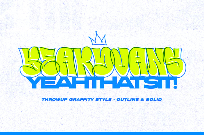 Beardvans - Modern Bubble / Balloon Graffiti Font