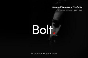 Bolt Rounded - Modern Typeface + WebFont